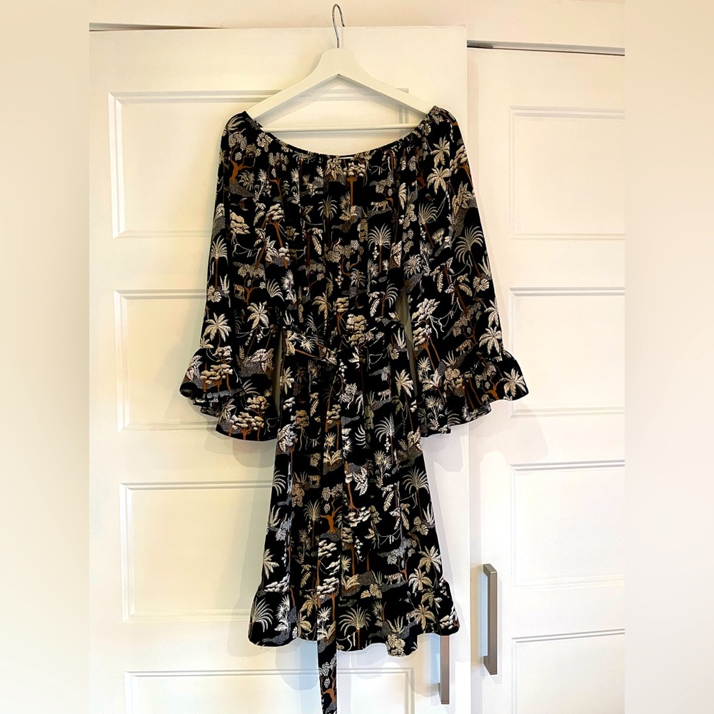 H&M dress jungle print